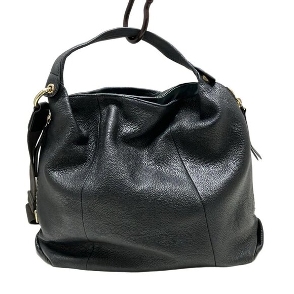 Auth FURLA - Dark Navy Leather Tote Bag - Picture 8 of 11